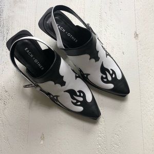 Each x Other black and white clogs
